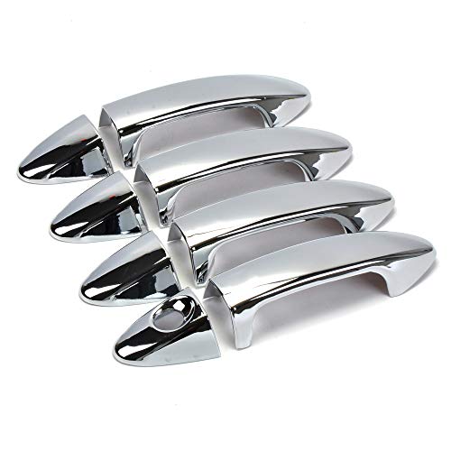 Dreamseek 8Pcs Door Handle Cover for Ford Ecosport 20132022 Fiesta 20092016 Exterior ABS Chrome Molding Protector Trim wo Smart Entry Button Hole - Image 3