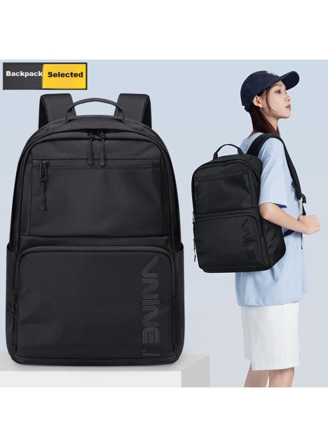 V.nine Laptop Backpack For Men, Business Backpack For Middle School And High School Students, Backpack For College Students, Obsidian Black - Image 1