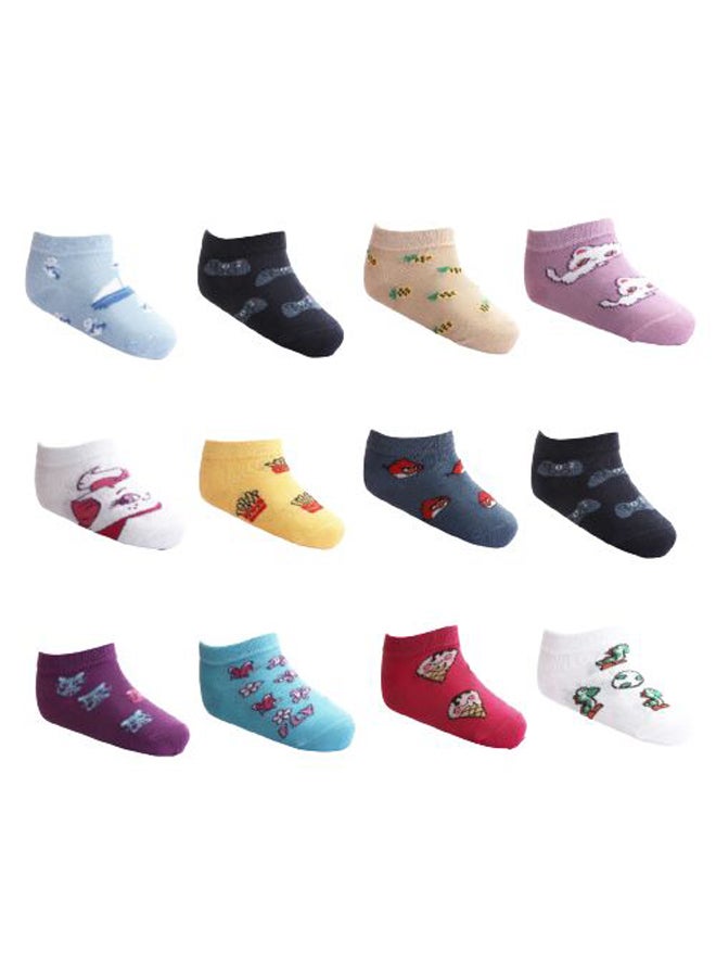 - Set Of (12) Ankle Socks - For Kids - Image 1