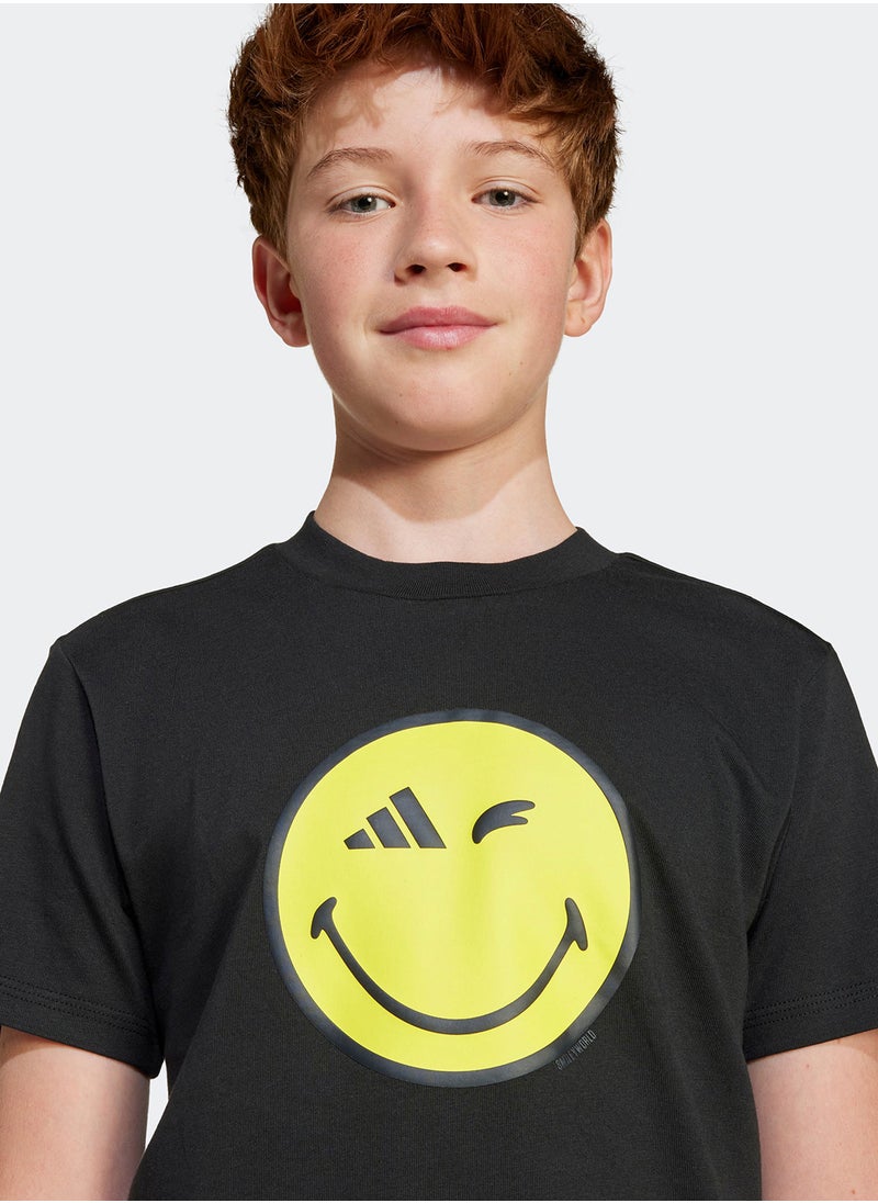 Adidas Youth Smileyworld Graphics T-Shirt  - Image 3