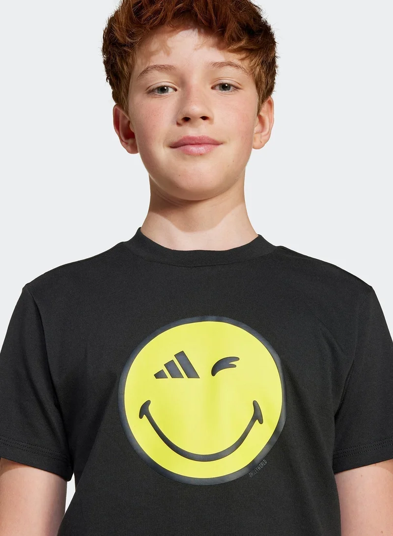 Adidas Youth Smileyworld Graphics T-Shirt