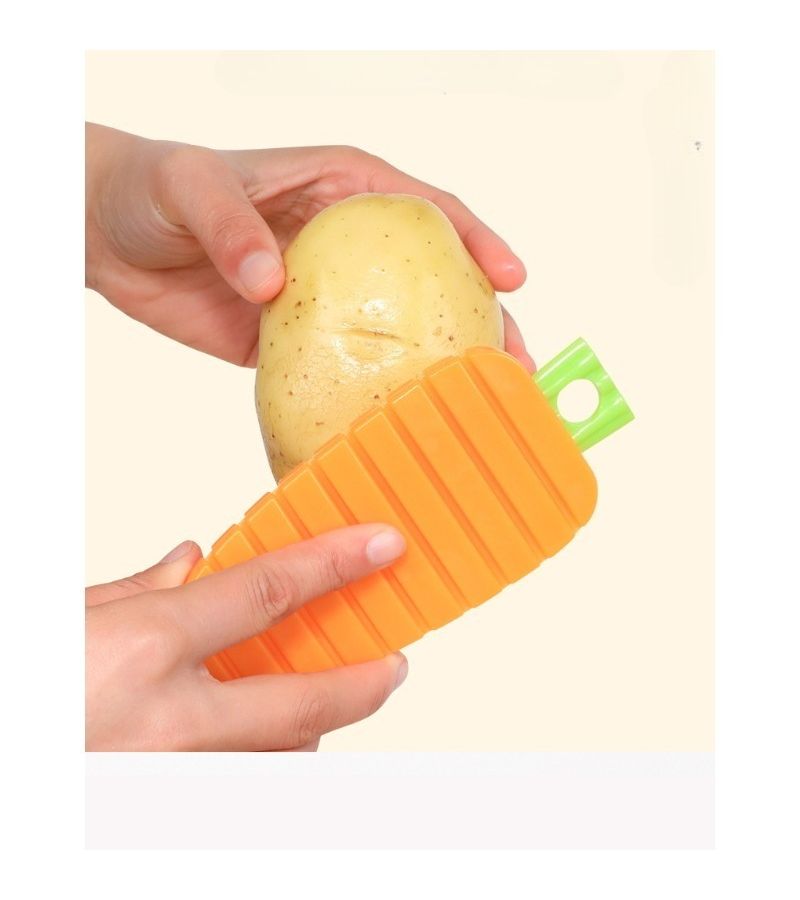 5 Pcs Carrot Brush Flexible Fruit And Vegetable Cleaning Brush For Potatoes Carrots Sweet Potatoes Curved Design For Effortlessly Scrubbing Away Dirt And Mud - Image 2