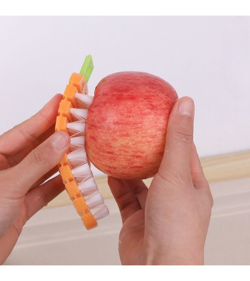 5 Pcs Carrot Brush Flexible Fruit And Vegetable Cleaning Brush For Potatoes Carrots Sweet Potatoes Curved Design For Effortlessly Scrubbing Away Dirt And Mud - Image 3