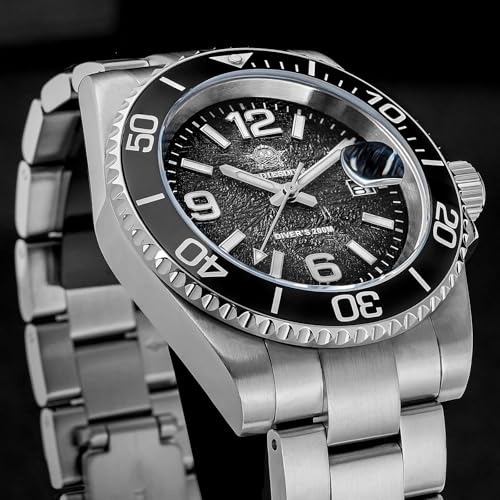 ADDIESDIVE Diver Watches for Men 41 MM Quartz Underwater Sports Watch Easy to Read Dial 200 M Waterproof Luminous Analog Grey Gradient Dial - Image 5