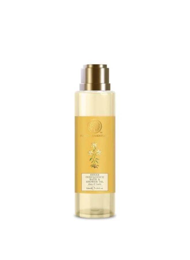 Forest Essentials Sheer Indulgence Bath And Shower Oil Honey & Vanilla 130 Ml