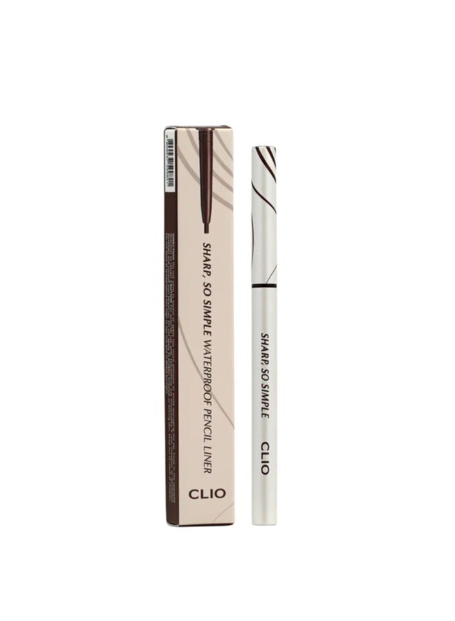 CLIO Sharp So Simple Waterproof Pencil Liner -04 Dark Brown14g - Image 1