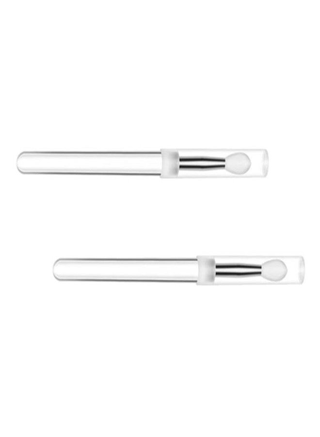 ZOOMELLA 2x Silicone Lip Brush Reusable Makeup Brushes for Lip |2 Lip Brush with Caps|Brushes| Makeup - Image 3