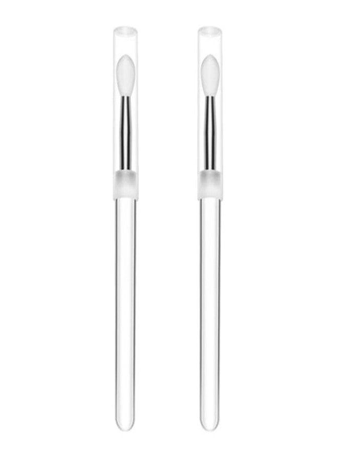 ZOOMELLA 2x Silicone Lip Brush Reusable Makeup Brushes for Lip |2 Lip Brush with Caps|Brushes| Makeup - Image 5