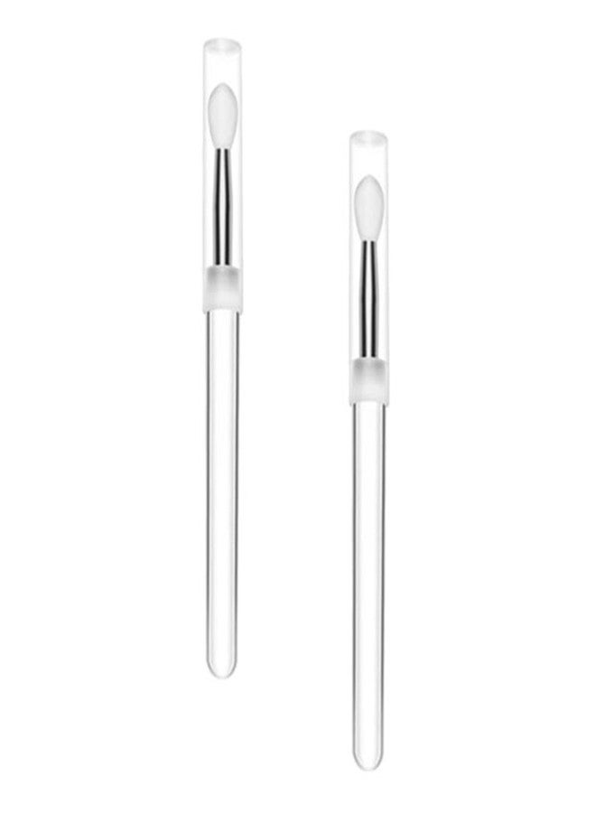 ZOOMELLA 2x Silicone Lip Brush Reusable Makeup Brushes for Lip |2 Lip Brush with Caps|Brushes| Makeup - Image 4