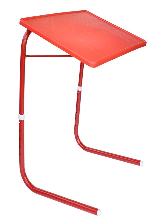 GRAPHITOS Table Foldable and Adjustable for Laptop and Study with Cup Holder (Standard, Red) - Image 2
