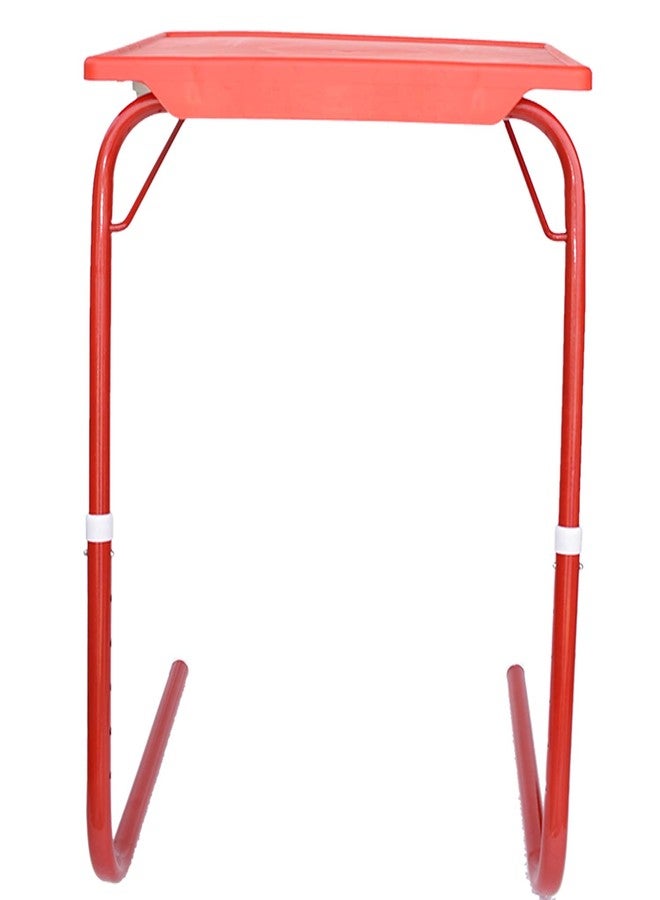 GRAPHITOS Table Foldable and Adjustable for Laptop and Study with Cup Holder (Standard, Red) - Image 4