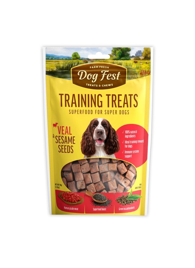 Dog Fest Training Treats Veal  And Sesame Seeds - 90G  - Image 1