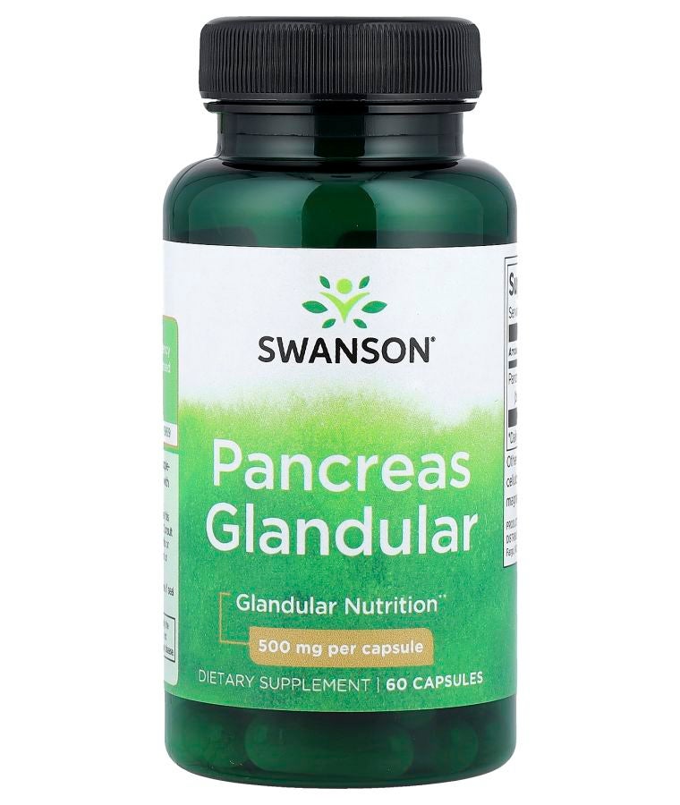 Pancreas Glandular 500 mg 60 Capsules