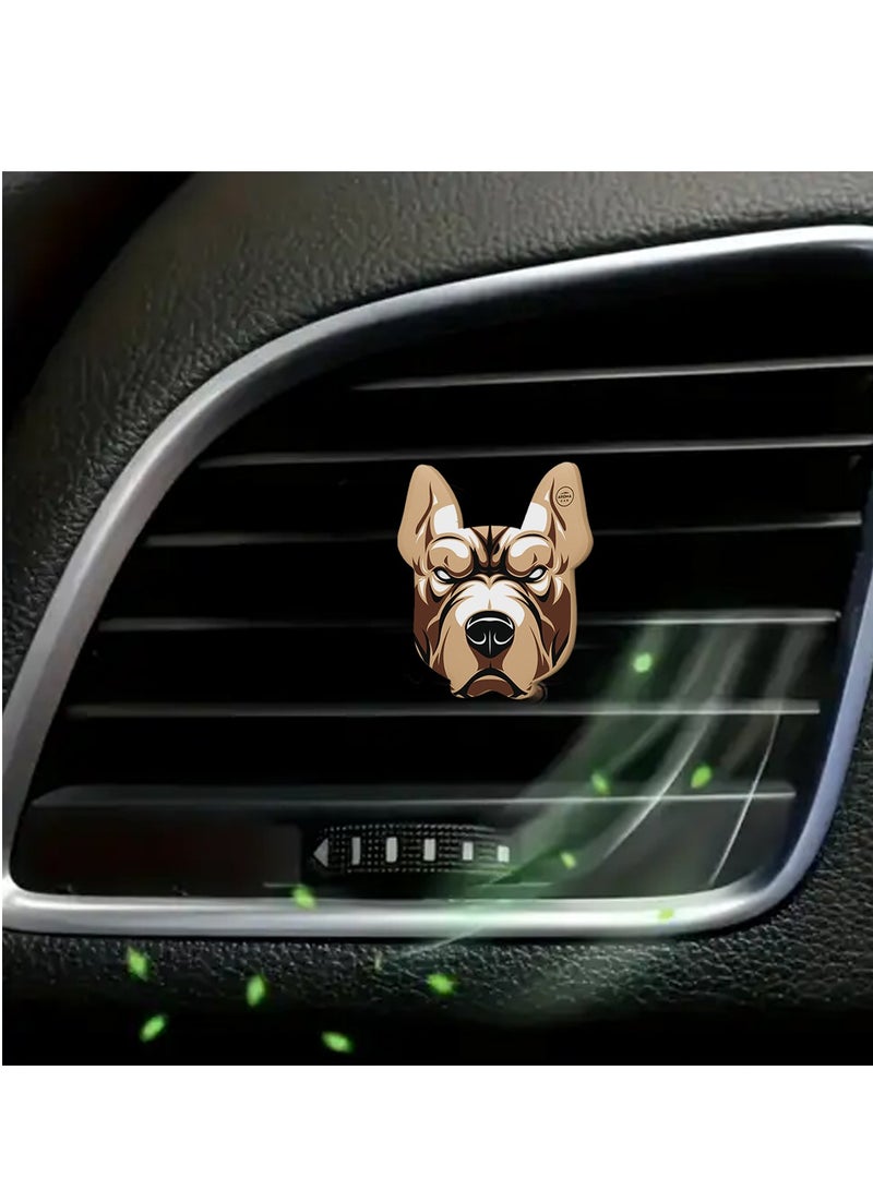 Aroma Car Air Freshener - Angry Dogs Aroma Car Vent Clip - Natural Fresh Linen Scent - Improves Air Quality, Boosts Mood, Enhances Focus & Relaxation - Works with Car Air Flow - Image 4