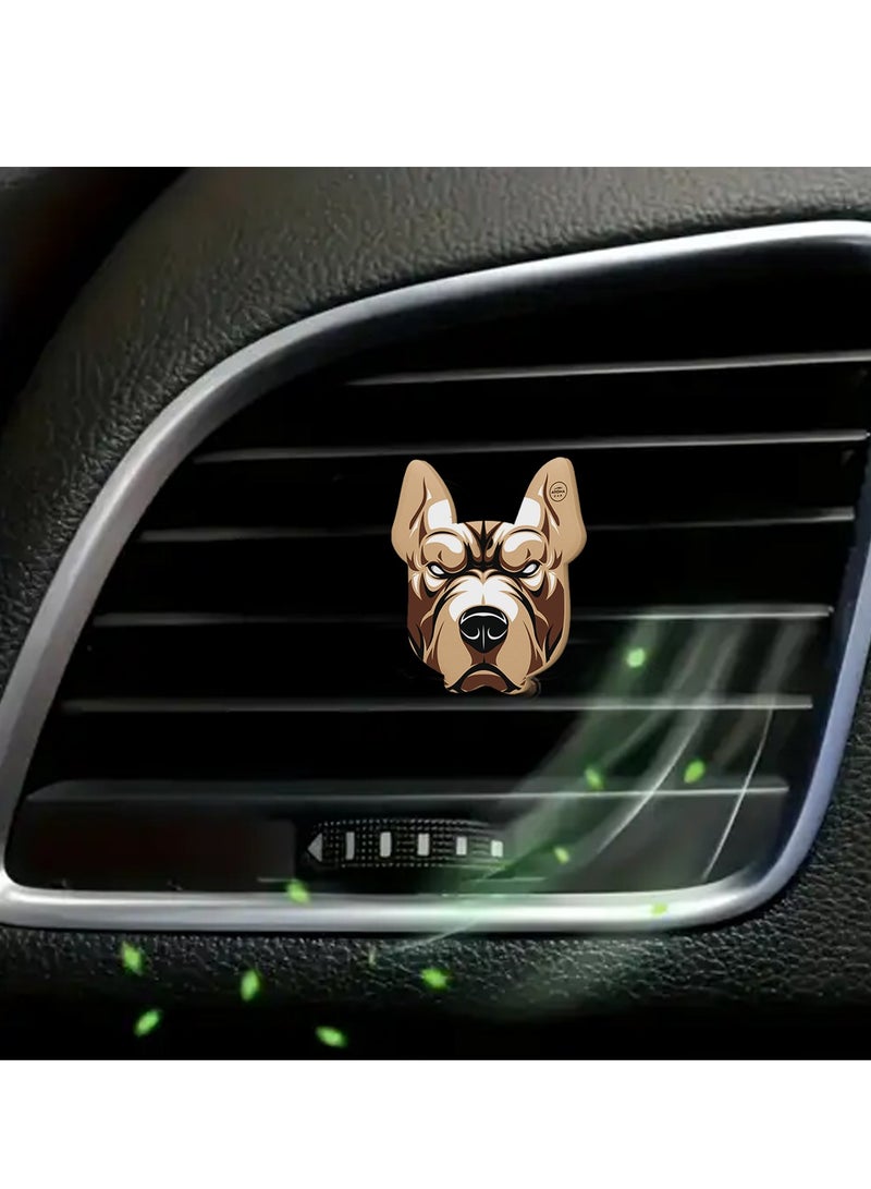 Aroma Car Air Freshener - Angry Dogs Aroma Car Vent Clip - Natural Fresh Linen Scent - Improves Air Quality, Boosts Mood, Enhances Focus & Relaxation - Works with Car Air Flow - Image 5