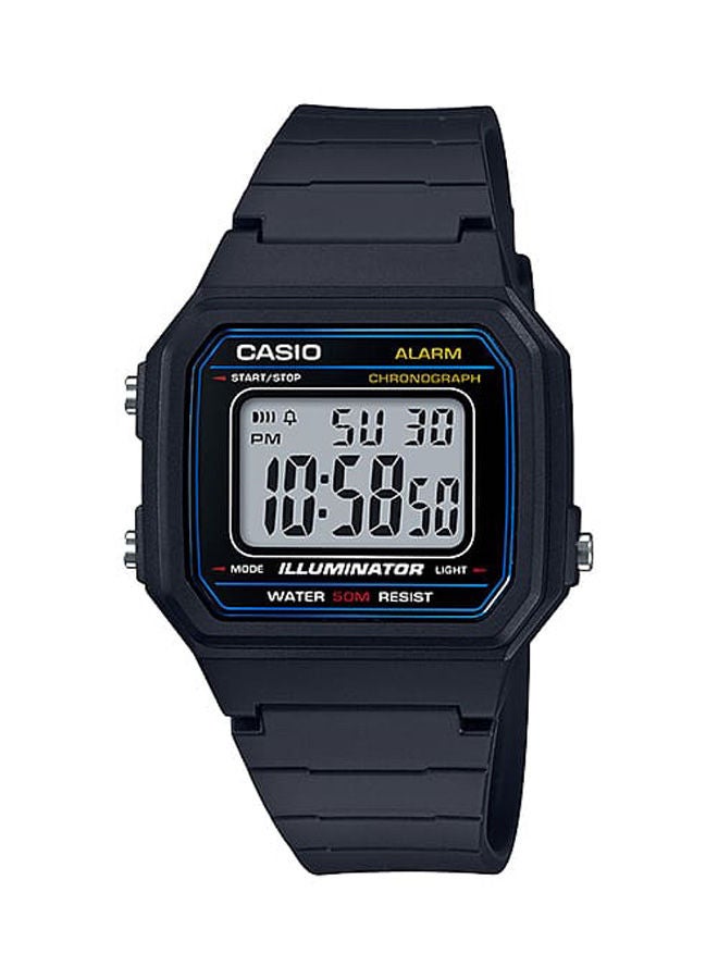 CASIO Rubber Digital Watch W-217H-1AVDF - Image 1