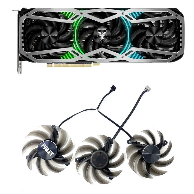 Laptop Parts Cooling Fan 82MM 4pin FD8015U12D RTX3060Ti RTX370 for Gainward RTX 3060 Ti 3070 3070Ti 3080 3080Ti 3090 for Phoenix GS GPU Fans(1pcs) - Image 2