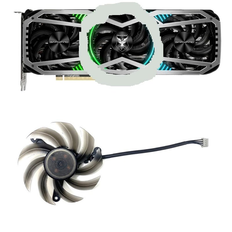 Laptop Parts Cooling Fan 82MM 4pin FD8015U12D RTX3060Ti RTX370 for Gainward RTX 3060 Ti 3070 3070Ti 3080 3080Ti 3090 for Phoenix GS GPU Fans(1pcs) - Image 1