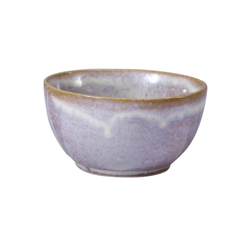 Caffeine Ceramic Handmade Cream Glossy katori Bowl (Set of 1)