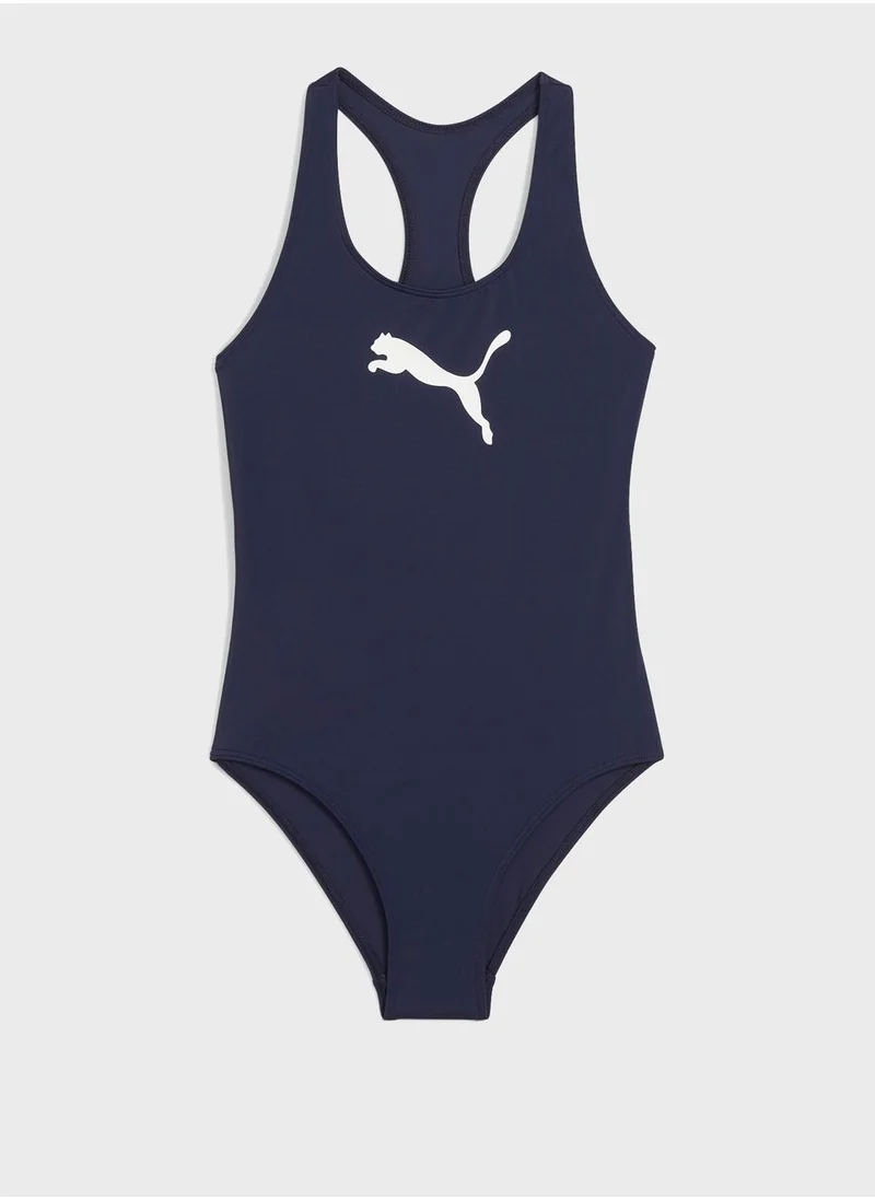 PUMA Kids Racerback Swimsuit