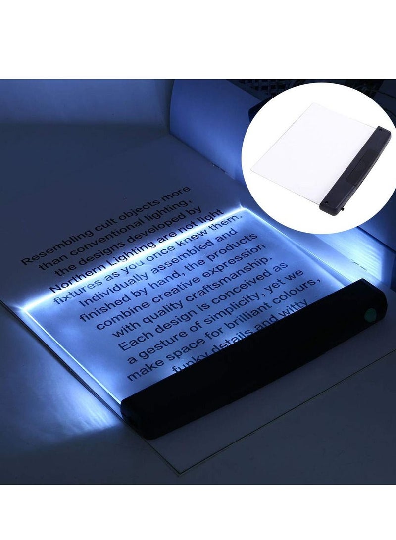 Y&D LED Book Light, Desk Lamps Reading Night Light Flat Plate Portable Car Travel Lights for Books in Bed Eyes Protect Panel Lamp Paperback Vision - Image 1