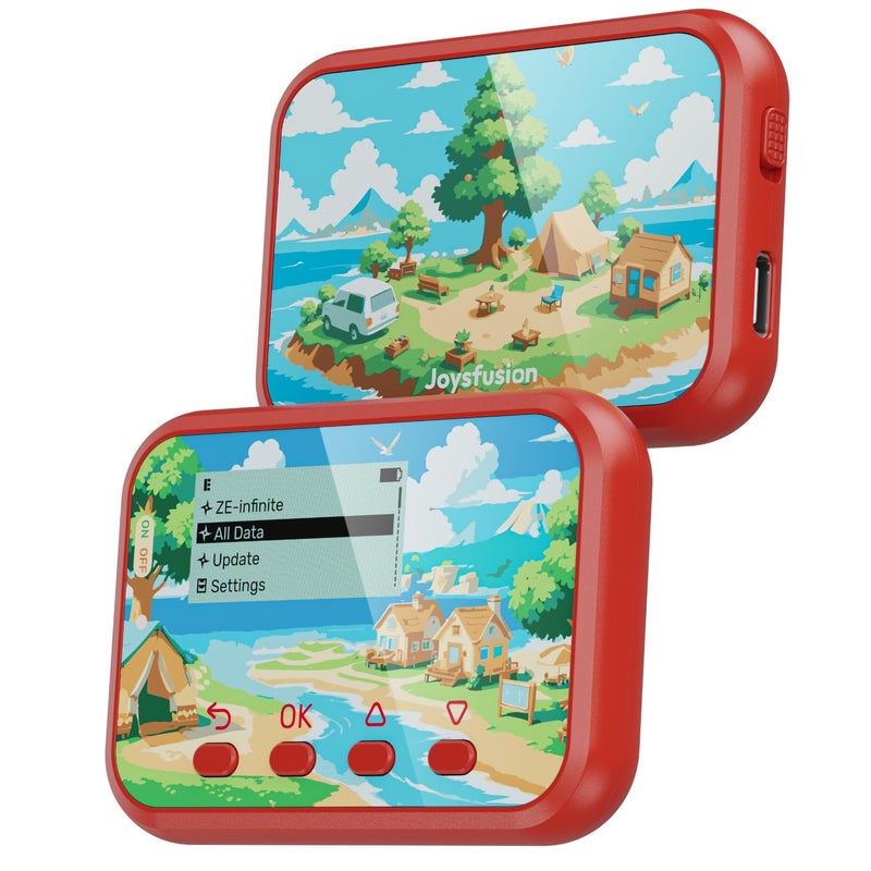Joysfusion NFC Emulator Store 3000 NFC Data Support Ulimited Scan 12 Screen Easy Button Controls Rechargeable for Endless Play Compatible with 50 Games Red - Image 2