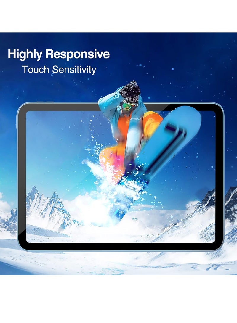 Techie واقي شاشة زجاجي مقوى شفاف عالي الدقة لجهاز Apple iPad الجيل العاشر مقاس 10.9 بوصة (2022) - رفيع للغاية بسمك 0.33 مم، تطبيق خالٍ من الفقاعات - Image 5