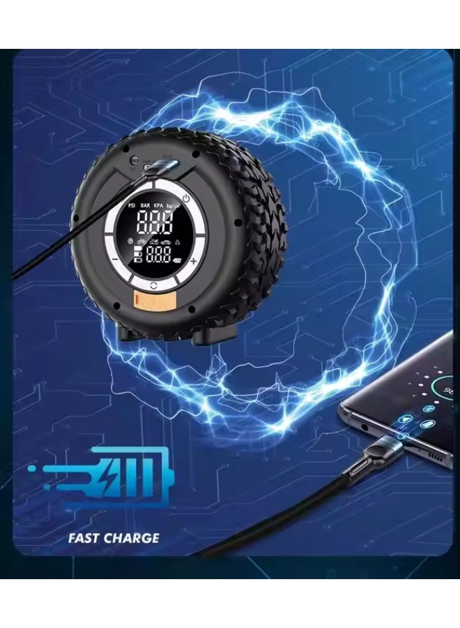 BendForge 8000mAh Car Jump Starter with 150PSI Digital Tyre Inflator / 6000A Heavy-Duty for All Engines / 14.8V Power Bank / Type-C Fast Charge / LED Light / Smart Jumper / Nozzle Kit - Image 3