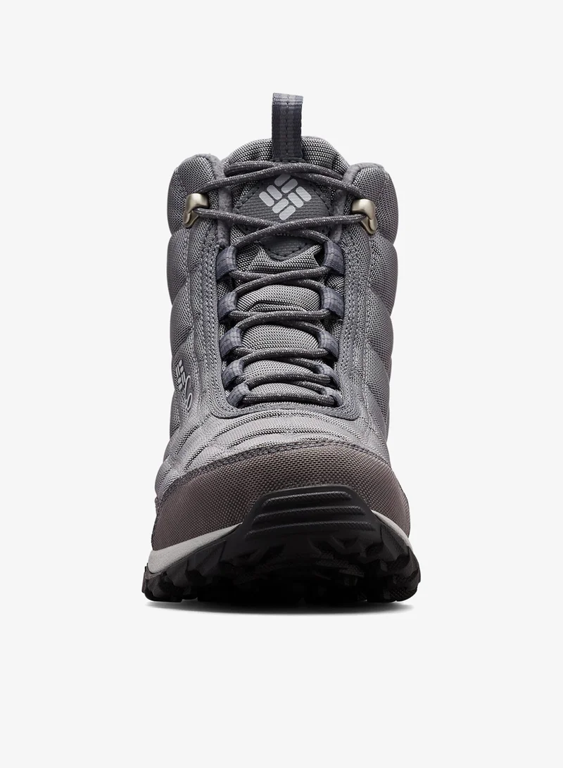 Columbia Grey Men's Firecamp II Waterproof Winter Hiking Shoes for Men | Best Price UAE