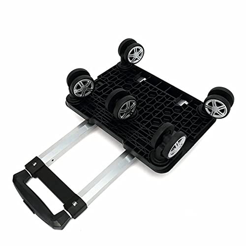 KKTAPOS Backpack Trolley - 5 Wheels Folding Compact Lightweight Luggage Cart, Travel Trolley for Bags/Lunch Backpack/Golf Bag (5 Wheels) - Image 1