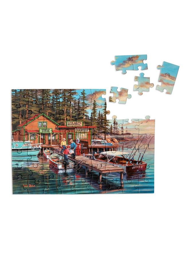 Dementia Jigsaw Puzzle For Adults 63 Piece Lakeside Vacation Puzzle Activities For Seniors With Alzheimer
