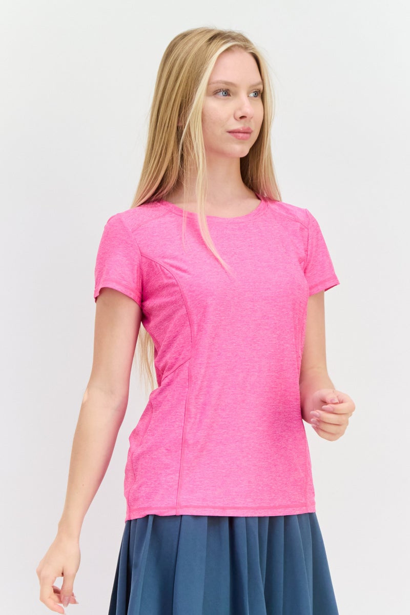 HEAD Women Sportswear Fit Short Sleeves Training T-Shirt, Proud Pink - Image 1