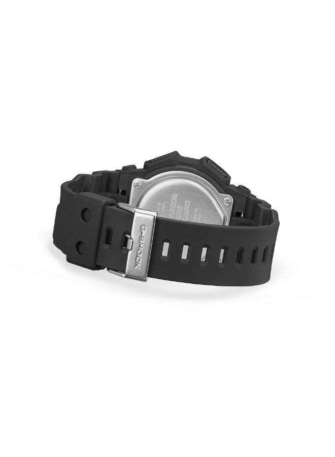 Casio G-Shock GD-010-1A1, Digital Watch, All Black Resin Band and Case, Shock Resistant, 200M Water Resistance, LED Light, World Time, Stopwatch, Countdown Timer, 5 Alarms, Auto Calendar - Image 3