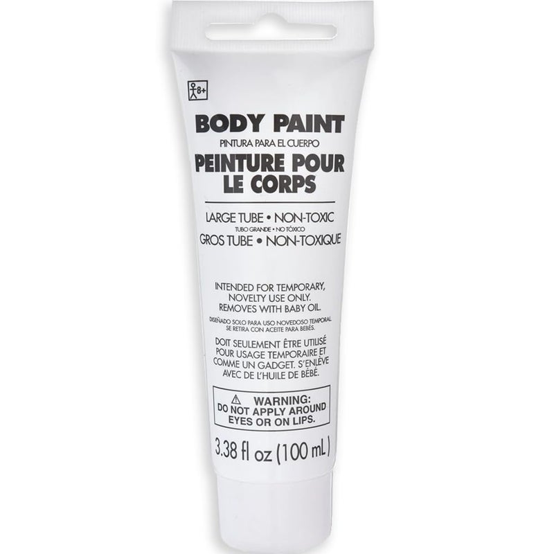 White Body Paint for Halloween 34 Floz 1 Pc Vibrant EasytoApply Costume Makeup Perfect for Props and Parties