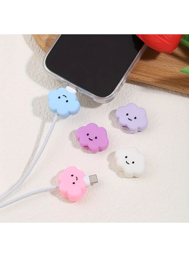 White Charging Port Protection Cover For 20W Fast Charging Cable Anti Break - Image 1