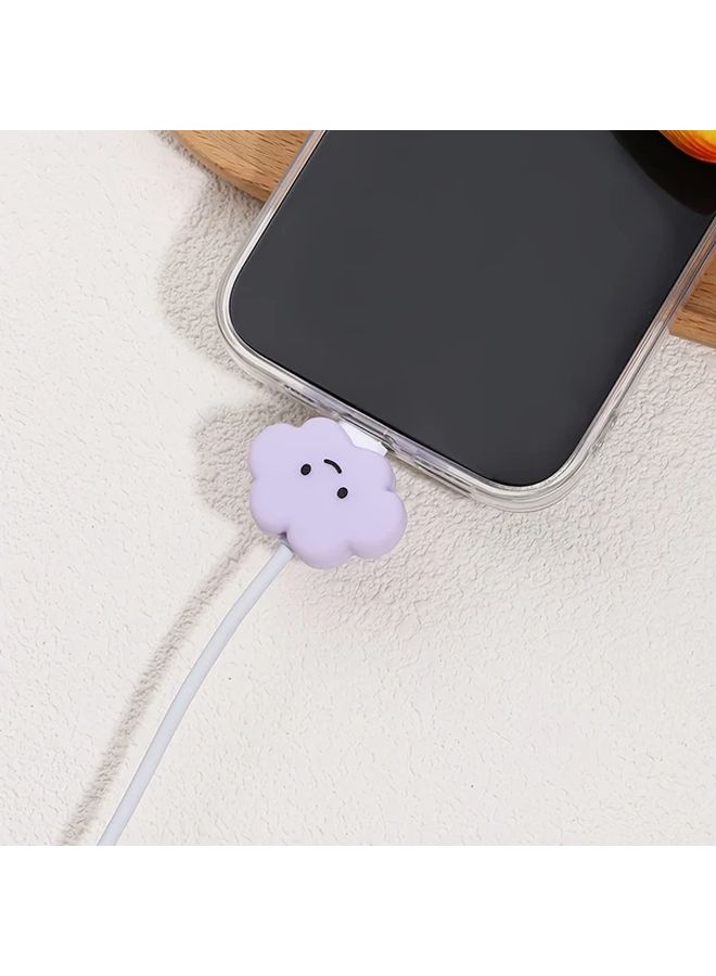 White Charging Port Protection Cover For 20W Fast Charging Cable Anti Break - Image 4