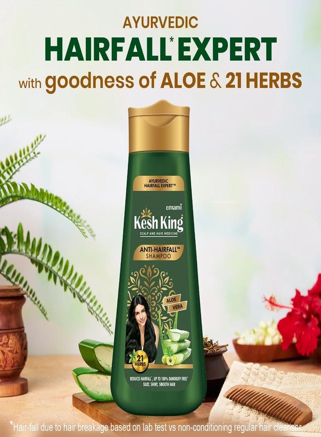KESH KING Anti Hairfall Shampoo | with 21 Ayurvedic Herbs & Aloe Vera | Provides Healthy Nourished Scalp | for Shiny & Smooth Hair | 6.76 Fl Oz/200ml - Image 3