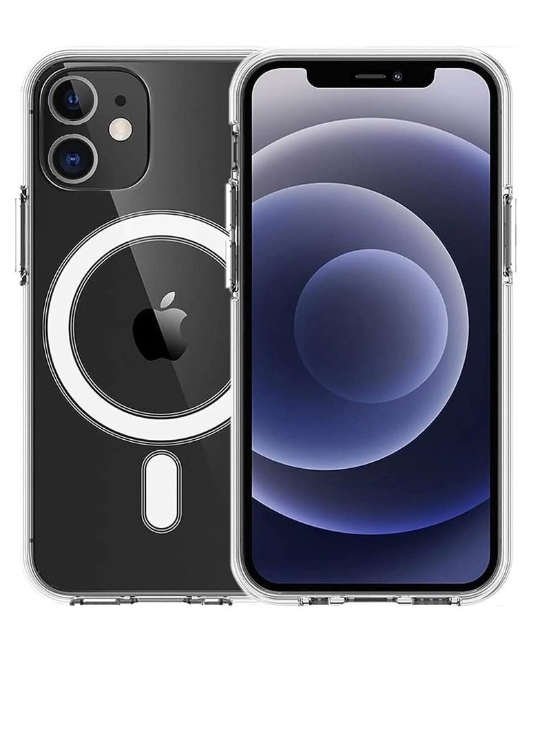 ten.tech Ten tech Magnetic Clear Case Designed for iPhone 11– Compatible with MagSafe Charger, Support Magnetic Car Mount Wireless Charging, Soft Press Buttons Scratch Resistant – ten tech - Image 1