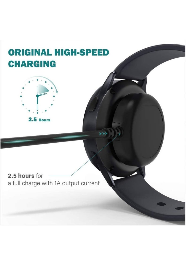 ELTRAZONE Charger Compatible with Samsung Galaxy Watch 4/4 Classic Watch3 Active 1 2 SM-R500 SM-R830 SM-R820 SM-R840 SM-R850 - USB Charging Cable 3.3ft 100cm - Image 4