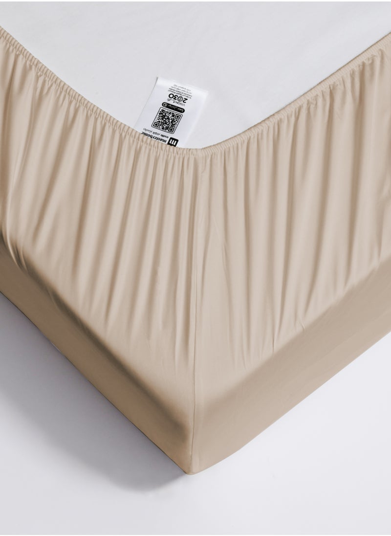 Single 100% Rayon Of Bamboo Cooling Fitted Sheet, Fitted Sheet With Elastic 120x200+30 cm, Breathable Silky Soft, Single Size 2 Pieces - pzsku/ZD0207B48A97780CE2DF2Z/45/_/1723447719/b6a383fd-d0ba-4f6b-b8b9-1bf0d9a5172f