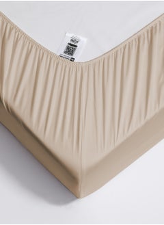 Master Home Textile Single 100% Rayon Of Bamboo Cooling Fitted Sheet, Fitted Sheet With Elastic 120x200+30 cm, Breathable Silky Soft, Single Size 2 Pieces  - Image 4