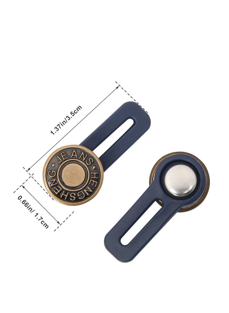 Pants Extender Button, 5 Styles Waistband Extender Buttons for Men and Women, No Sew Instant Extend Buttons for Extender Jeans Pants Collar, Regular Pants,Cowboy Clothing 10 Pcs - Image 3