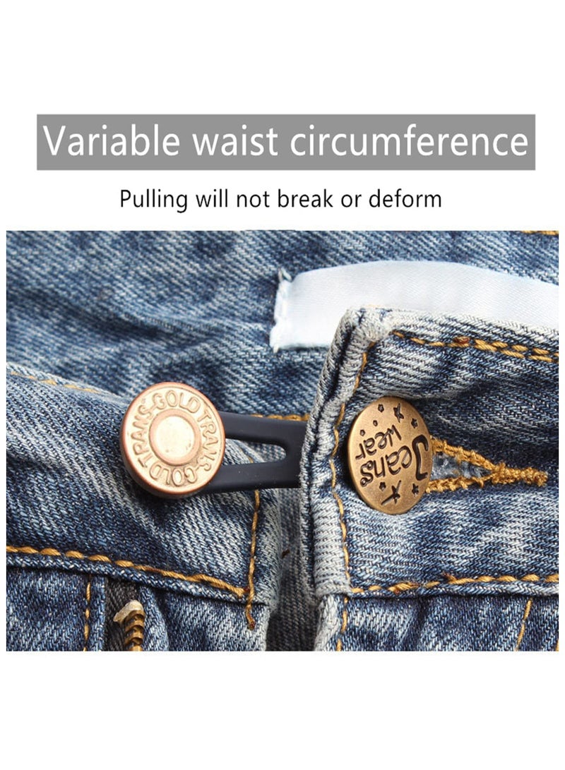 Pants Extender Button, 5 Styles Waistband Extender Buttons for Men and Women, No Sew Instant Extend Buttons for Extender Jeans Pants Collar, Regular Pants,Cowboy Clothing 10 Pcs - Image 4