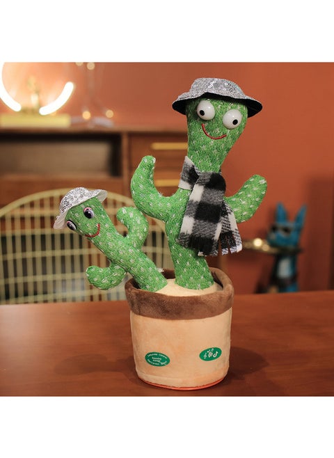 Version Of Child And Mother Funny Cactus Dancing Learn To Speak Twisted Swing Children Gift Children Doll-Color:Gray Cap-Height:Charging Version [Chinese, English, Russian, Arabic] Order Note Language