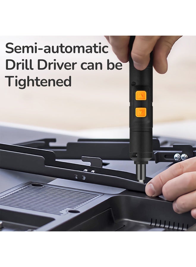 Zeemey 59-in-1 Electric Screwdriver Set,Multifunctional Small Precision Electric Screwdriver Set,Home Tool Kit with 3.6V Small Power Cordless Screwdriver Rechargeable Set, Silent & Durable, Long-Lasting,Rechargeable with High Torque Household Repair Tool, Cordless Design,Precision Repair Tool Kit for Phone, Laptop, Camera, Watch, Computer,Household Basic Repairs in a Portable Toolbox Case - Image 5