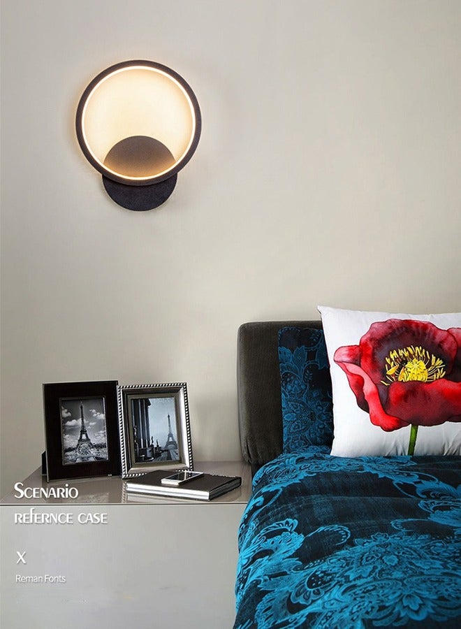 HOOPZOZA LED Wall Sconce Lighting Wall Lights Indoor 3 Brightness Level Wall Mounted Lamp Bedside Lamps Simple Stylish Fixture for Stairs Living Room Aisle Hallway - Image 3