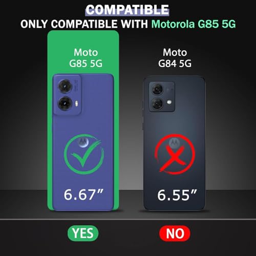 Casotec Shockproof Case for Motorola Moto G85 5G | Full Camera Protection | TPU Flexible Back Cover for Motorola Moto G85 5G (Steel Blue) - Image 2