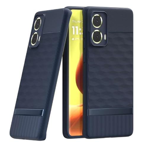 Casotec Shockproof Case for Motorola Moto G85 5G | Full Camera Protection | TPU Flexible Back Cover for Motorola Moto G85 5G (Steel Blue) - Image 1
