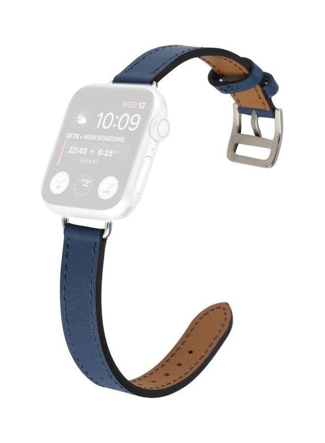 NIBEMINENT Replacement Watchband For Apple Watch Series 7 41mm/6 & SE 5 4 40mm/3 2 1 38mm Blue - Image 1