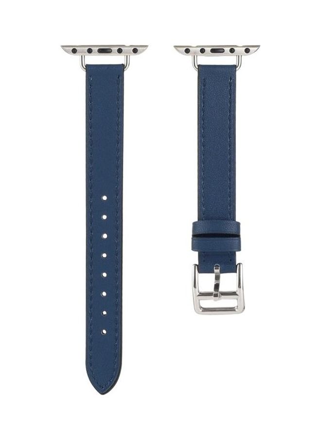 NIBEMINENT Replacement Watchband For Apple Watch Series 7 41mm/6 & SE 5 4 40mm/3 2 1 38mm Blue - Image 2